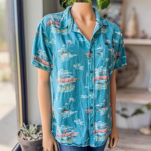 Rip Curl, Men’s Medium Party Pack Island Button Up Collared Woven Shirt - Picture 3 of 6